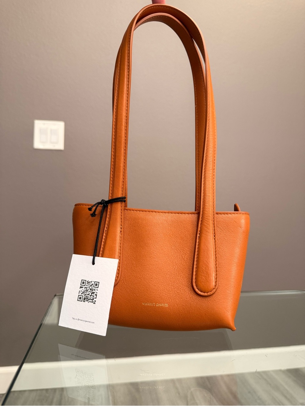 Mansur Gavriel Leather mini Giraffe Shoulder Bag